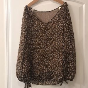 Animal print blouse